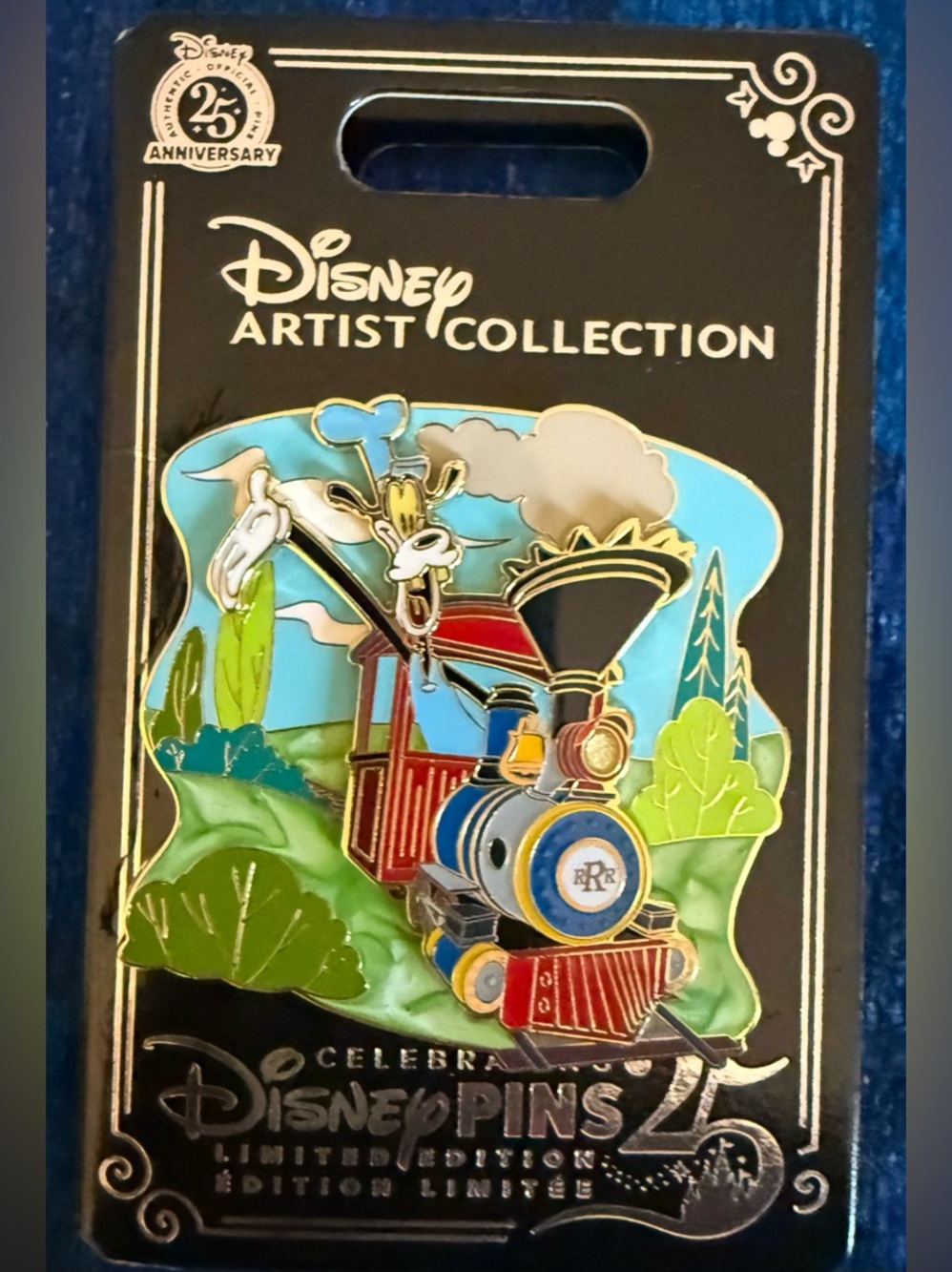 Disney Artist Collection Multicolor Goofy Train Enamel Pin